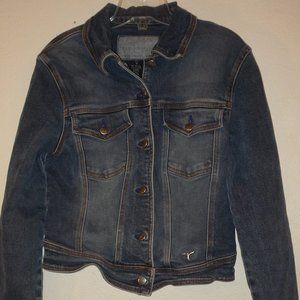 Ladies women size M Sergio Valente vintage/retired blue denim cropped jacket